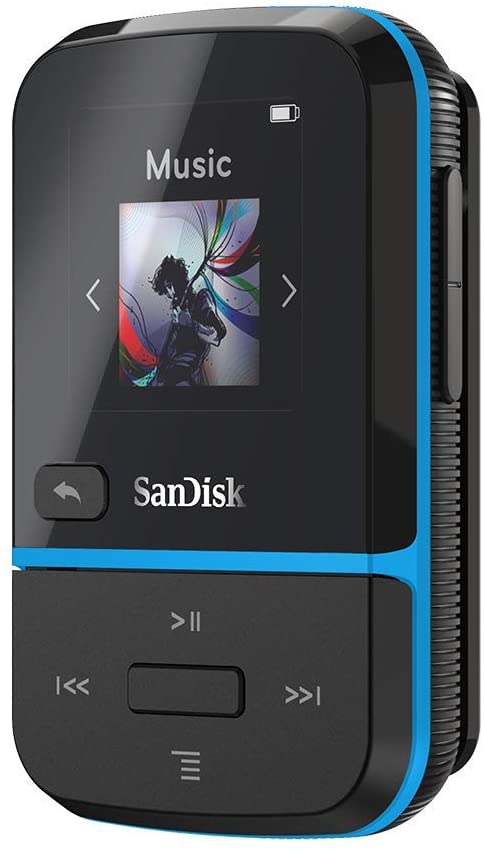 SanDisk Clip Sport GO MP3 Player 16GB - Blue