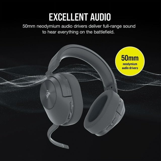 Corsair HS55 Gaming Wireless Headset - Grey