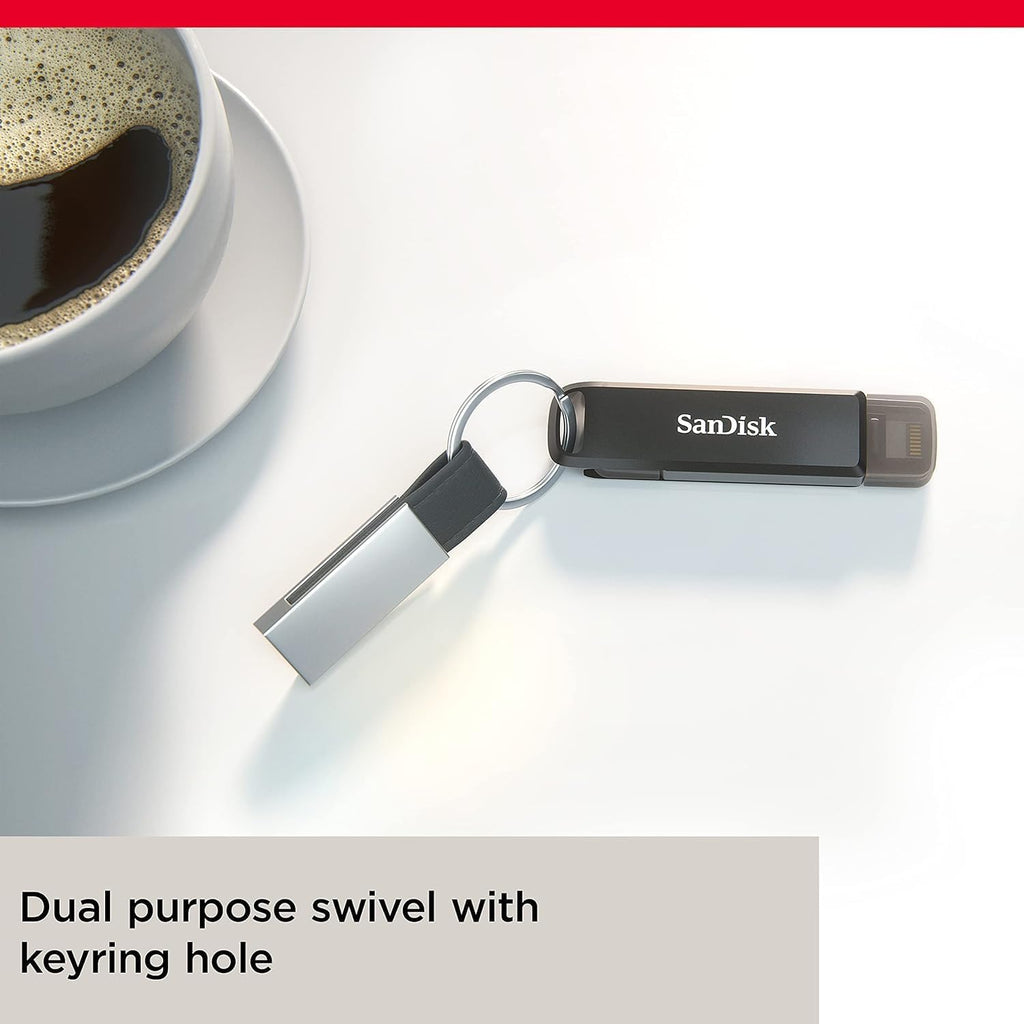SanDisk iXpand Flash Drive Luxe 128GB , with Lightning and USB-C connectors