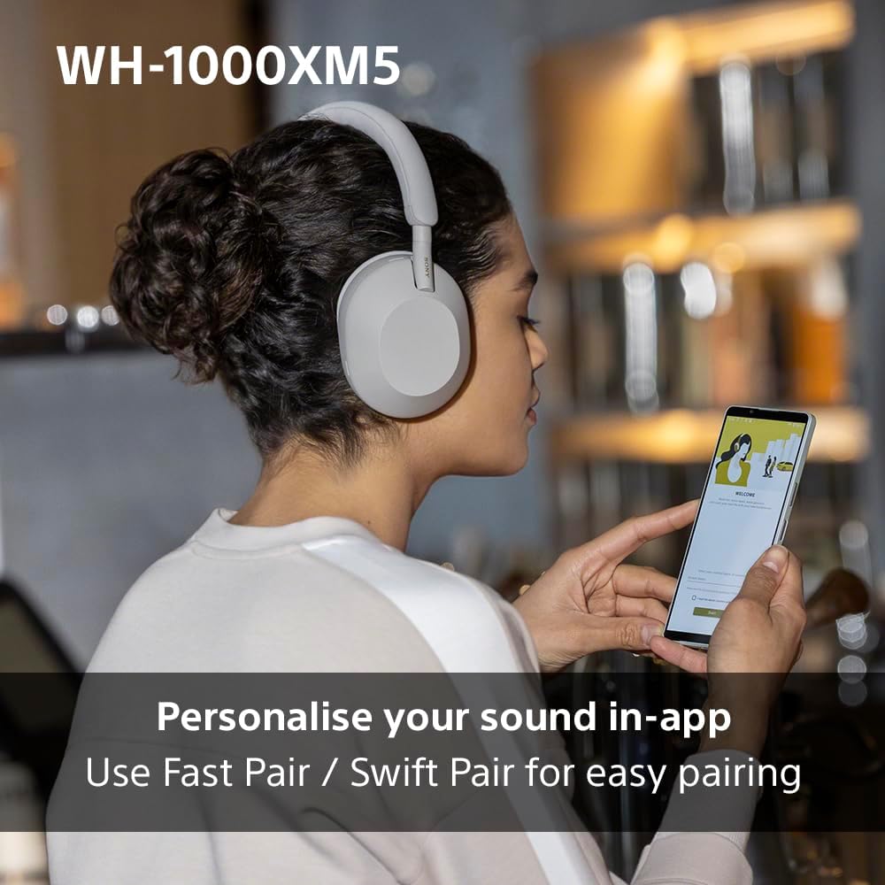Sony WH-1000XM5 Wireless Headphones Silver