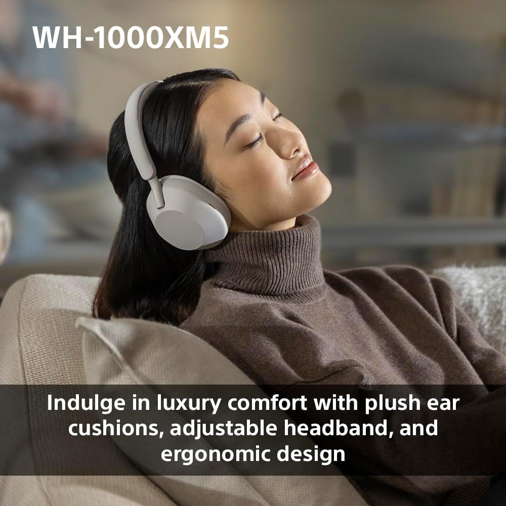 Sony WH-1000XM5 Wireless Headphones Silver
