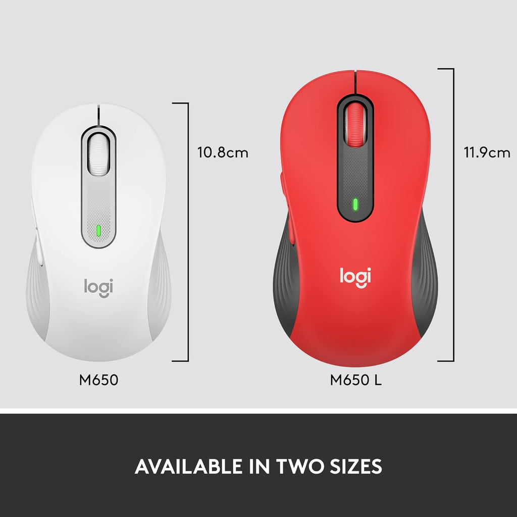 Logitech Signature M650 L Full Size Wireless Mouse