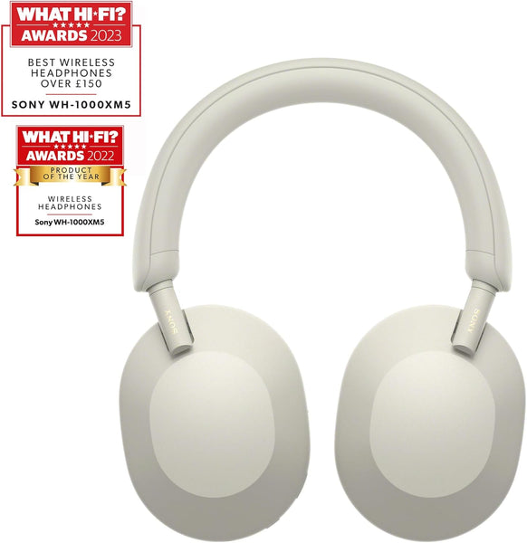Sony WH-1000XM5 Wireless Headphones Silver – Fatbat.uk