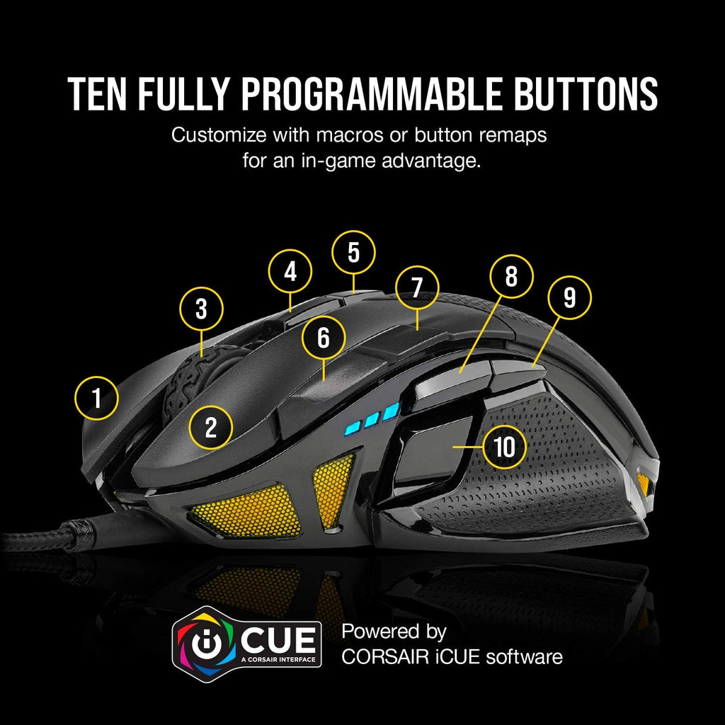 CORSAIR NIGHTSWORD Wired Gaming Mouse
