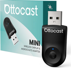 OTTOCAST Mini Wireless CarPlay Adapter for iPhone & Android Auto 2-in-1 Convert