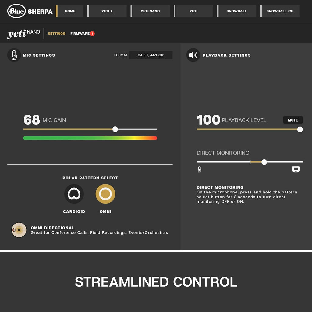 Blue Yeti Nano Premium USB Mic - Red Onyx