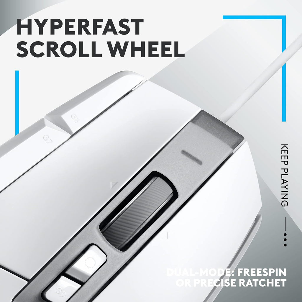 Logitech G G502 X Wired Gaming Mouse - White