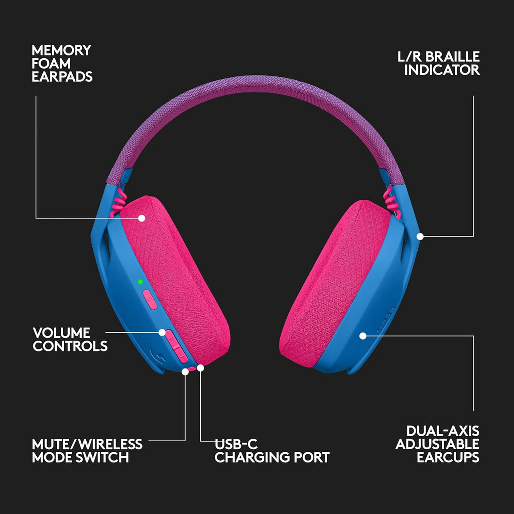 Logitech G435 LIGHTSPEED & Bluetooth Wireless Gaming Headset