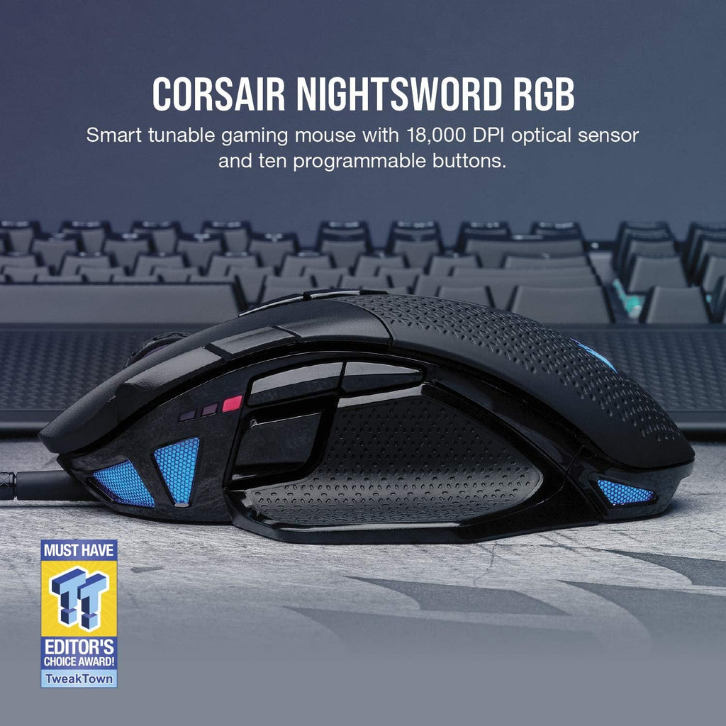 CORSAIR NIGHTSWORD Wired Gaming Mouse