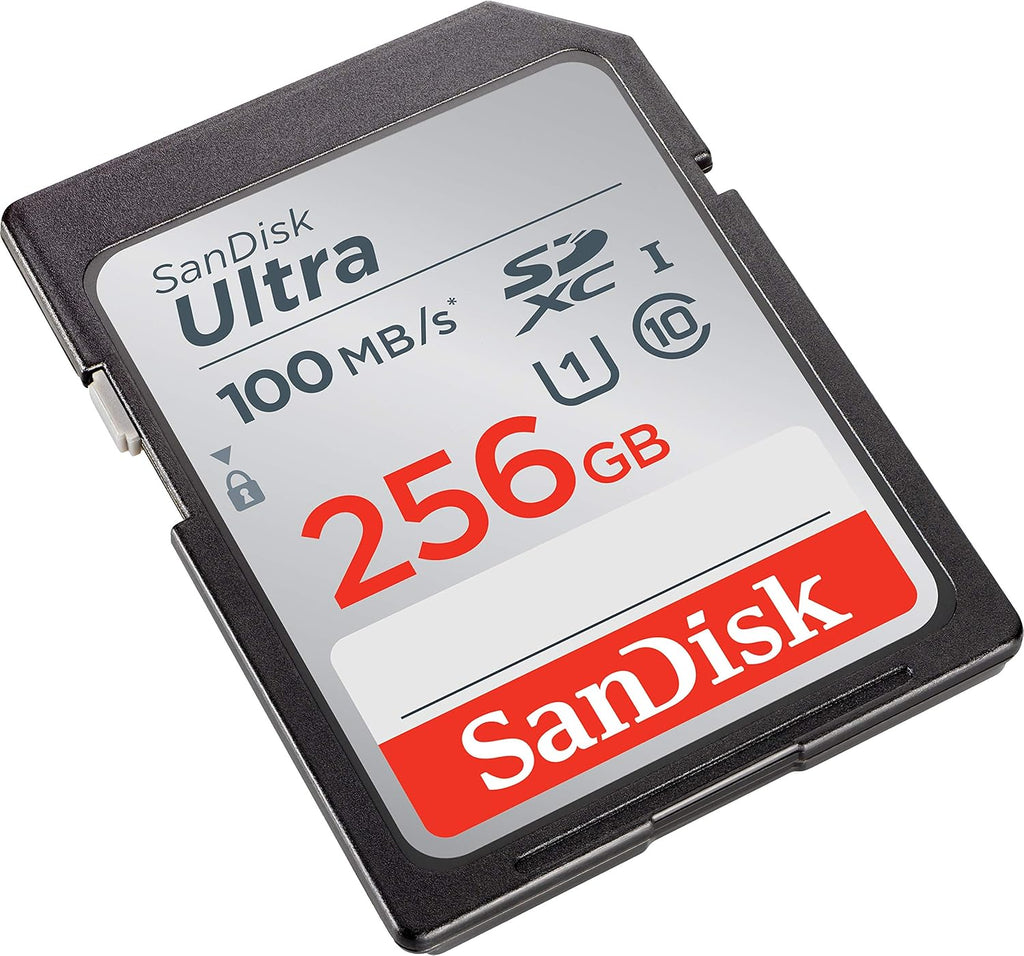 SanDisk 256GB Ultra SDXC card up to 100 MB/s UHS-I Class 10 U1