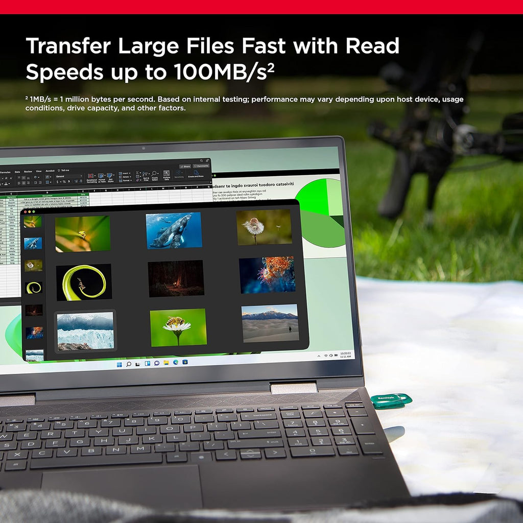 SanDisk 256GB Ultra Eco USB 3.2 Flash Drive up to 100 MB/s