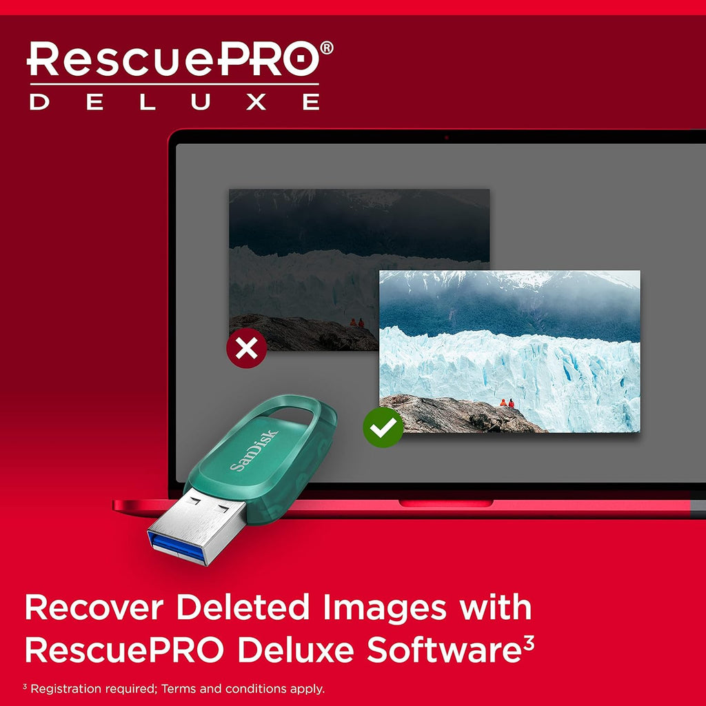 SanDisk 256GB Ultra Eco USB 3.2 Flash Drive up to 100 MB/s