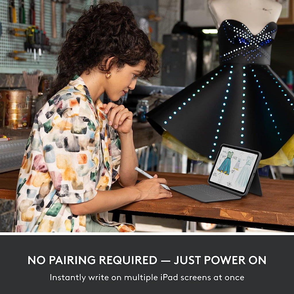 Logitech Crayon Digital Pencil Grey for Apple iPad (USB C)