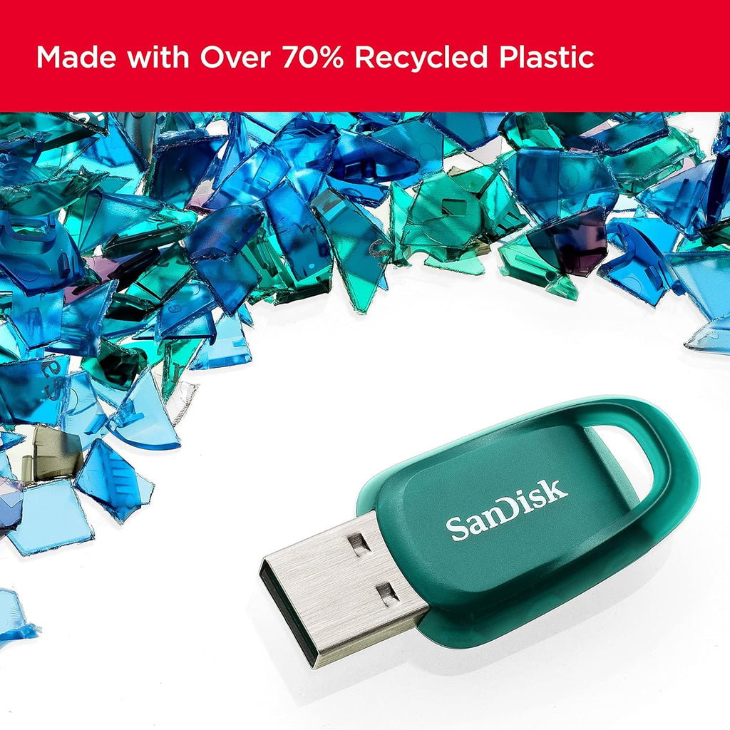 SanDisk 256GB Ultra Eco USB 3.2 Flash Drive up to 100 MB/s