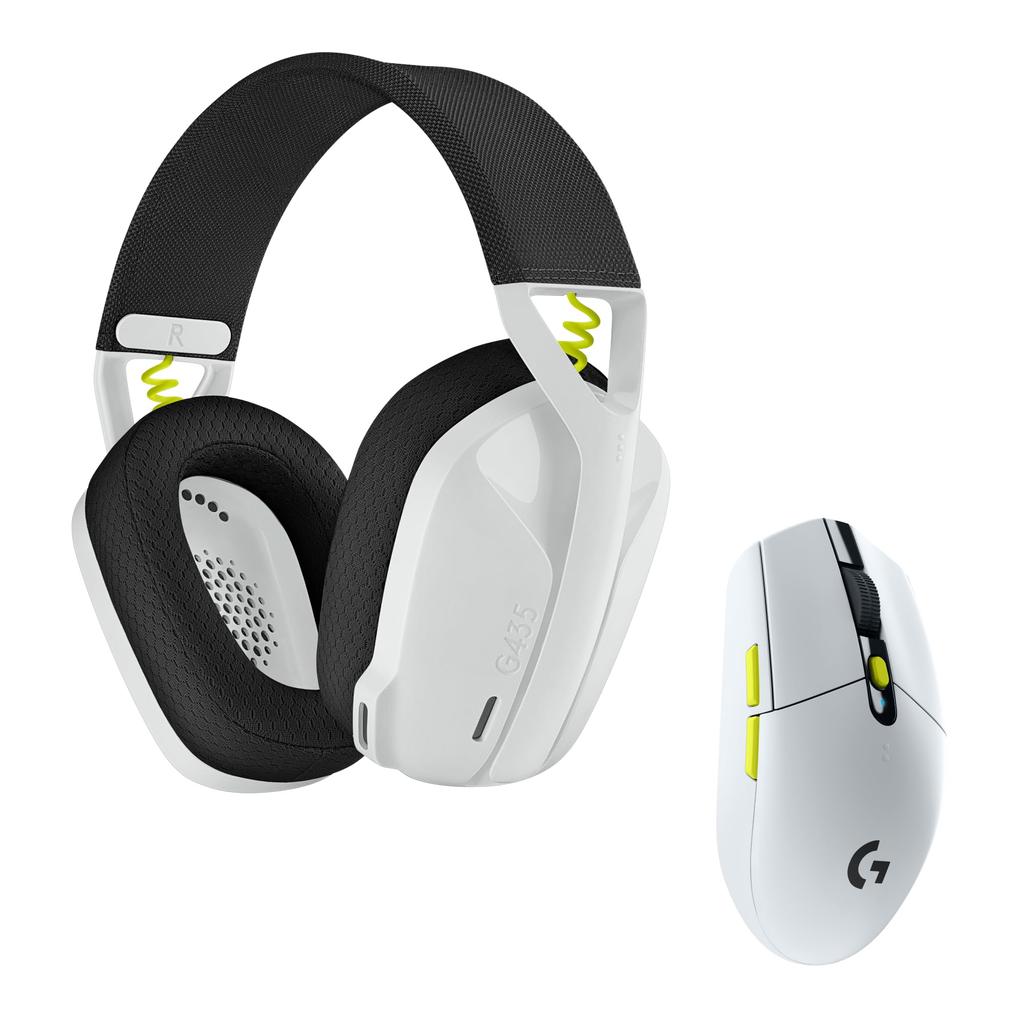 Logitech G305 and G435 Gaming Combo White