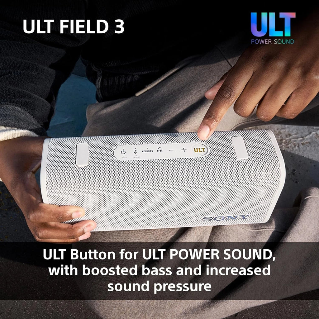 Sony ULT FIELD 3 - Portable Bluetooth Speaker with ULT POWER SOUND - Off-White