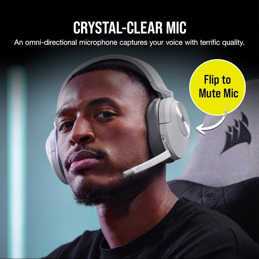 Corsair HS55 WIRELESS Gaming Headset  - White