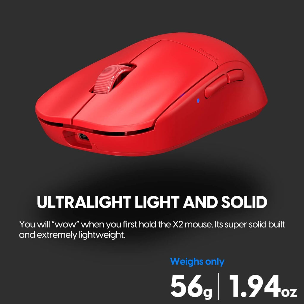 Pulsar X2 Wireless Gaming Mouse Red