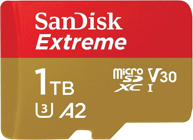 Sandisk Extreme micro 1TB SDXC Memory Card U3 V30 UHS-I A2 with Adapter