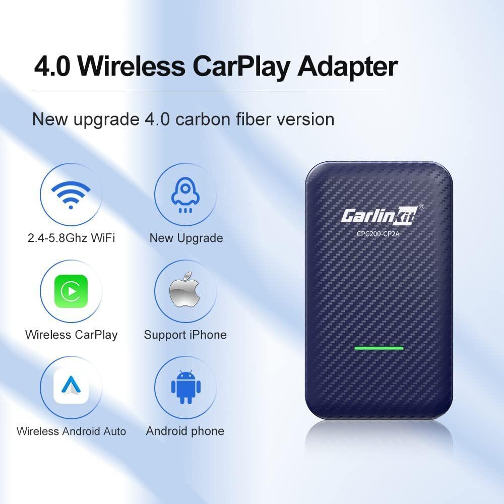 Carlinkit 4.0 Wireless Android Auto & Apple CarPlay Adapter