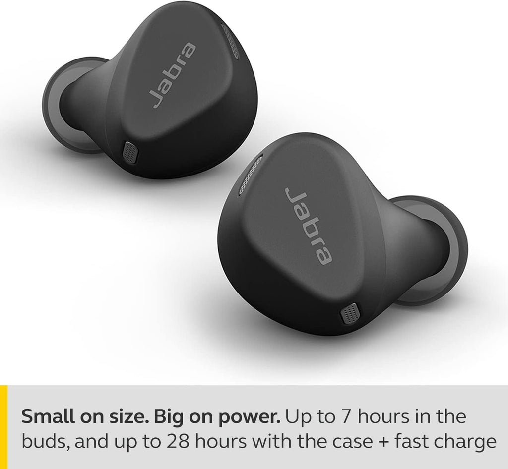 Jabra Elite 4 Active In-Ear Wireless Earbuds, Active Noise Cancelling -Dark Grey