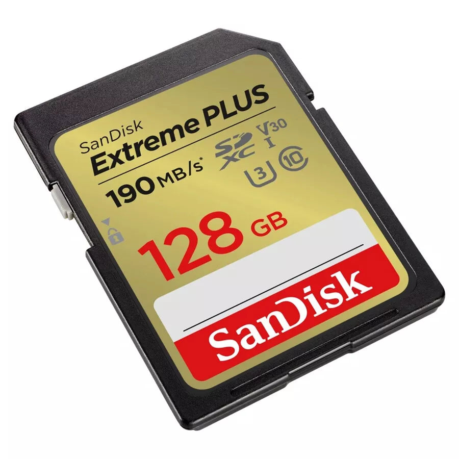 Sandisk Extreme Plus 128GB SDXC Memory Card up to 190MB/s