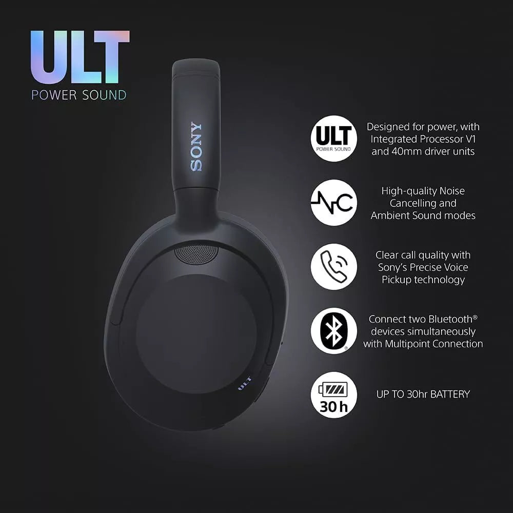Sony WH-ULT900N ULT WEAR - Wireless NC Headphones - Black