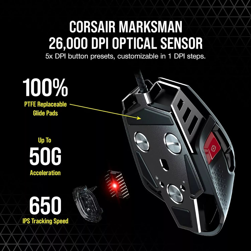 Corsair M65 RGB ULTRA Tunable FPS wired gaming mouse
