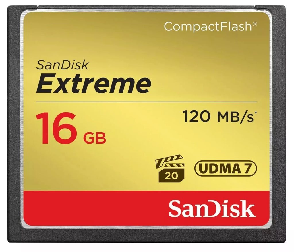 Sandisk Extreme 16gb Compact Flash Memory Card