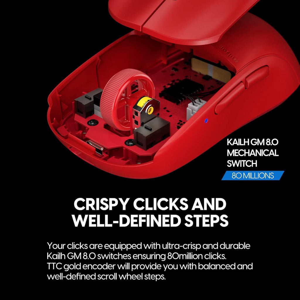 Pulsar X2 Wireless Gaming Mouse Red