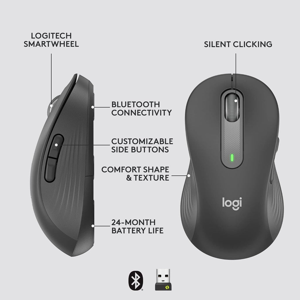 Logitech Signature M650 L Left Wireless Mouse