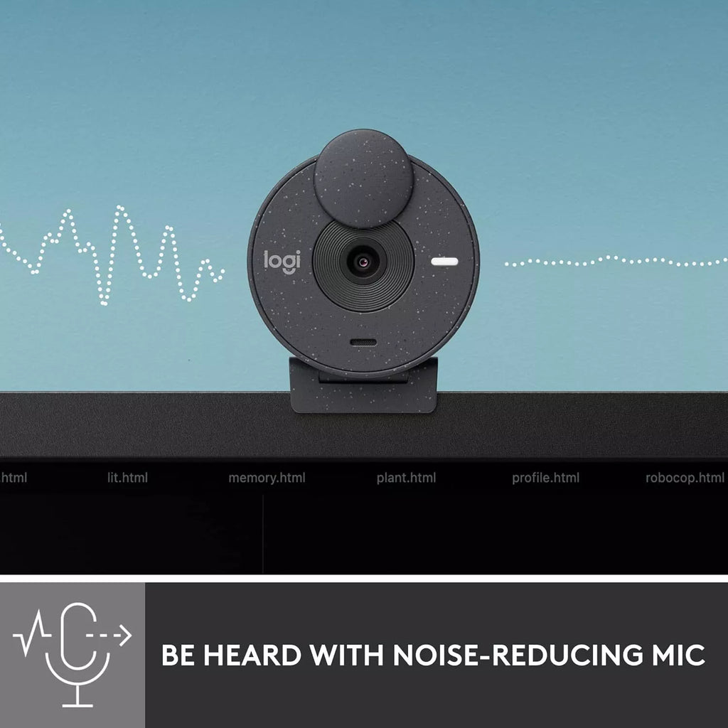 Logitech Brio 300 Full HD Noise Reduction Microphone- Graphite
