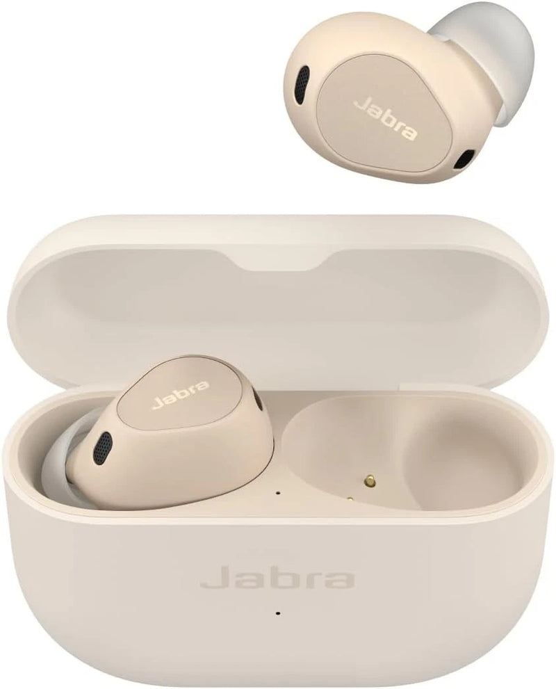 Jabra Elite 10 Wireless In-Ear Bluetooth Earbuds Advanced Active NC  Cream