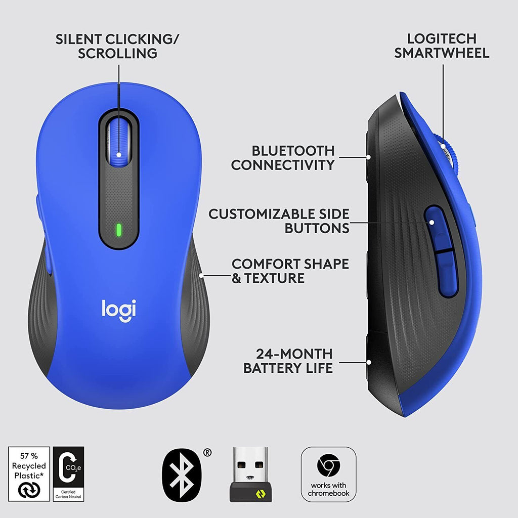 Logitech Signature M650 L Full Size Wireless Mouse