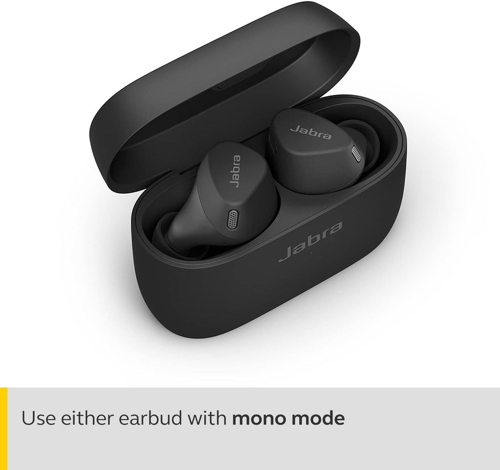 Jabra Elite 4 Active In-Ear Wireless Earbuds, Active Noise Cancelling -Dark Grey