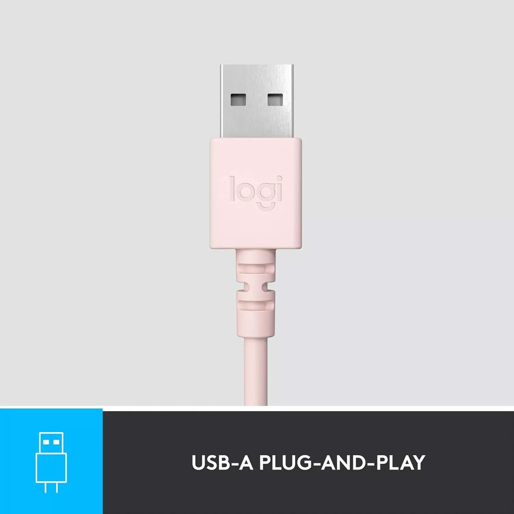 Logitech H390 USB Headset - ROSE