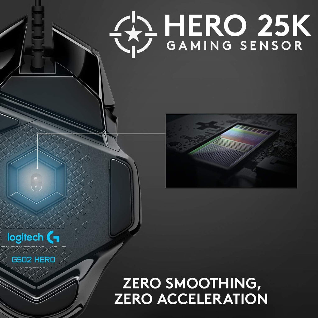 Logitech G502 HERO Wired  Gaming mouse