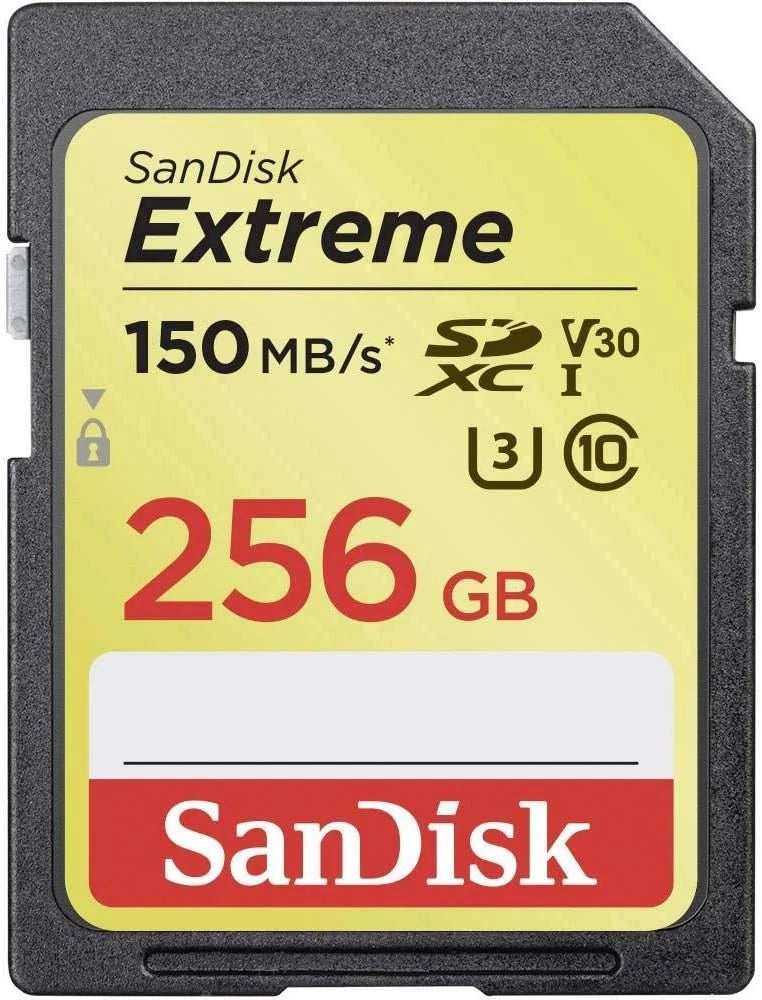 SanDisk Extreme Plus 256GB SDXC Memory Card, Up to 150 MB/s