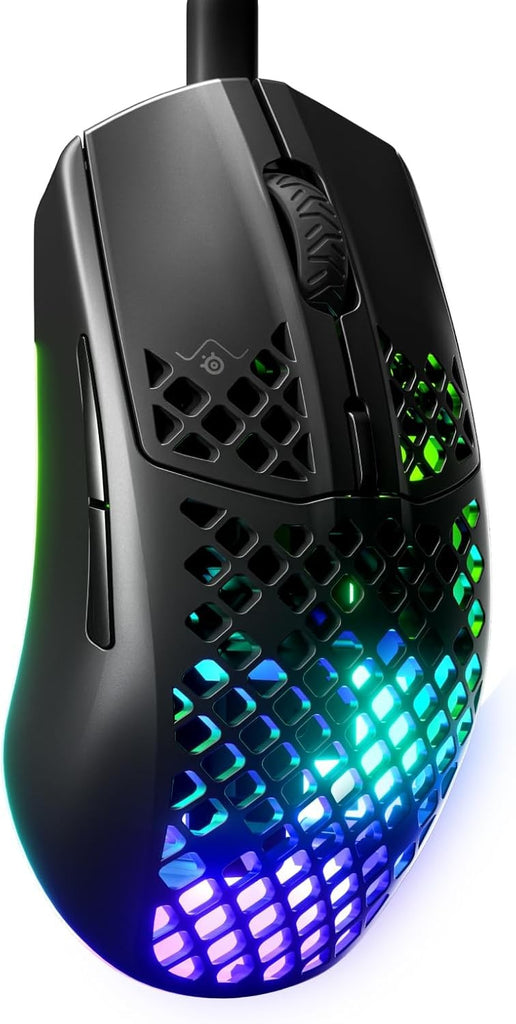 SteelSeries Aerox 3 - Holey RGB Gaming Wired Mouse - Onyx