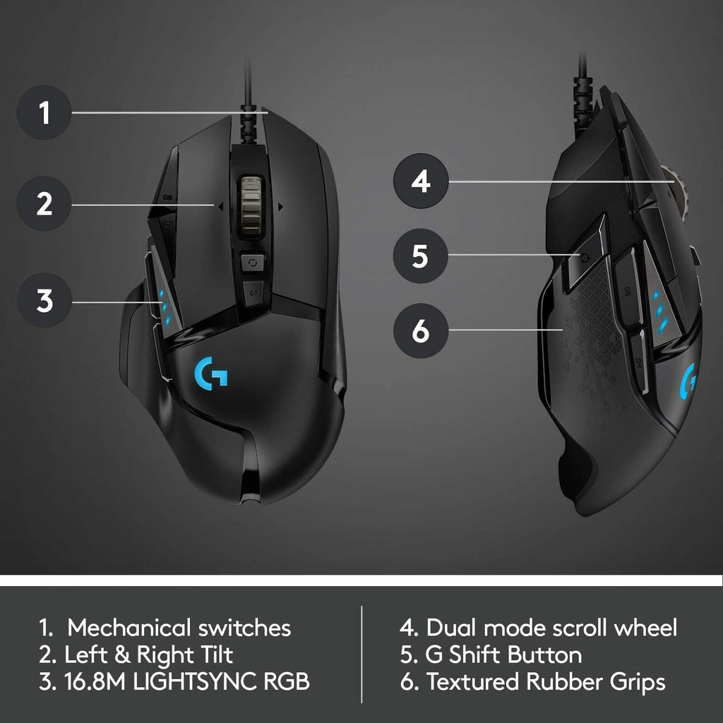 Logitech G502 HERO Wired  Gaming mouse