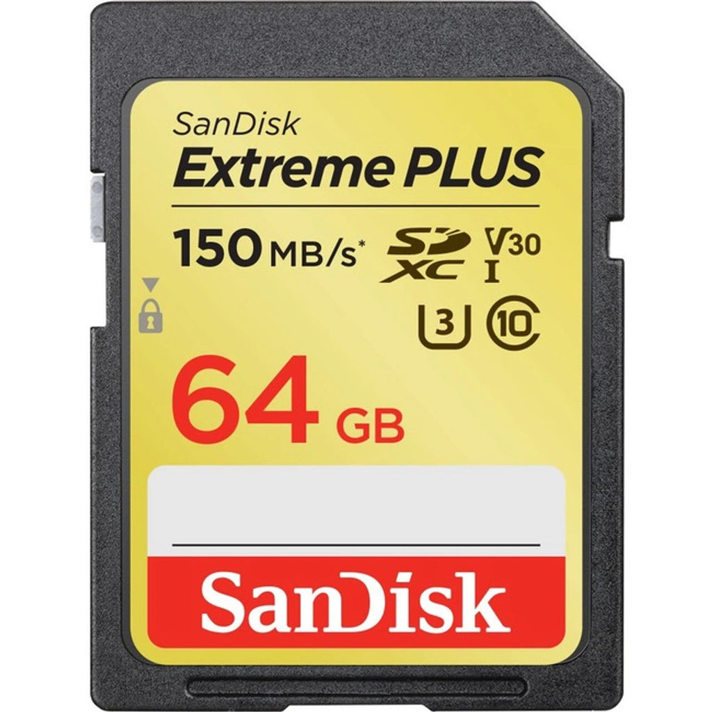 SanDisk Extreme Plus 64 GB SDXC Memory Card, Up to 150 MB/s