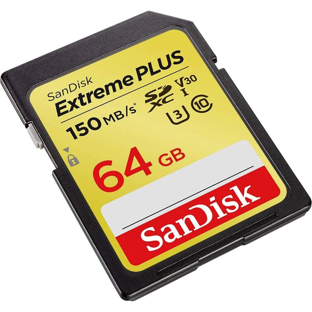 SanDisk Extreme Plus 64 GB SDXC Memory Card, Up to 150 MB/s