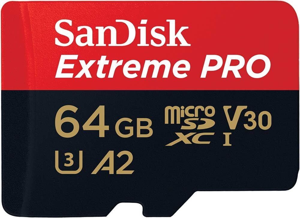 SanDisk Extreme Pro 64GB Micro SDXC U3 V30 A2