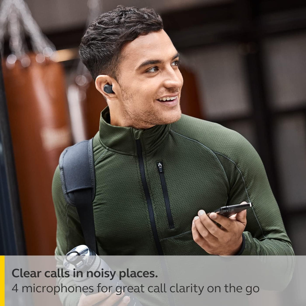Jabra Elite 4 Active In-Ear Wireless Earbuds, Active Noise Cancelling -Dark Grey