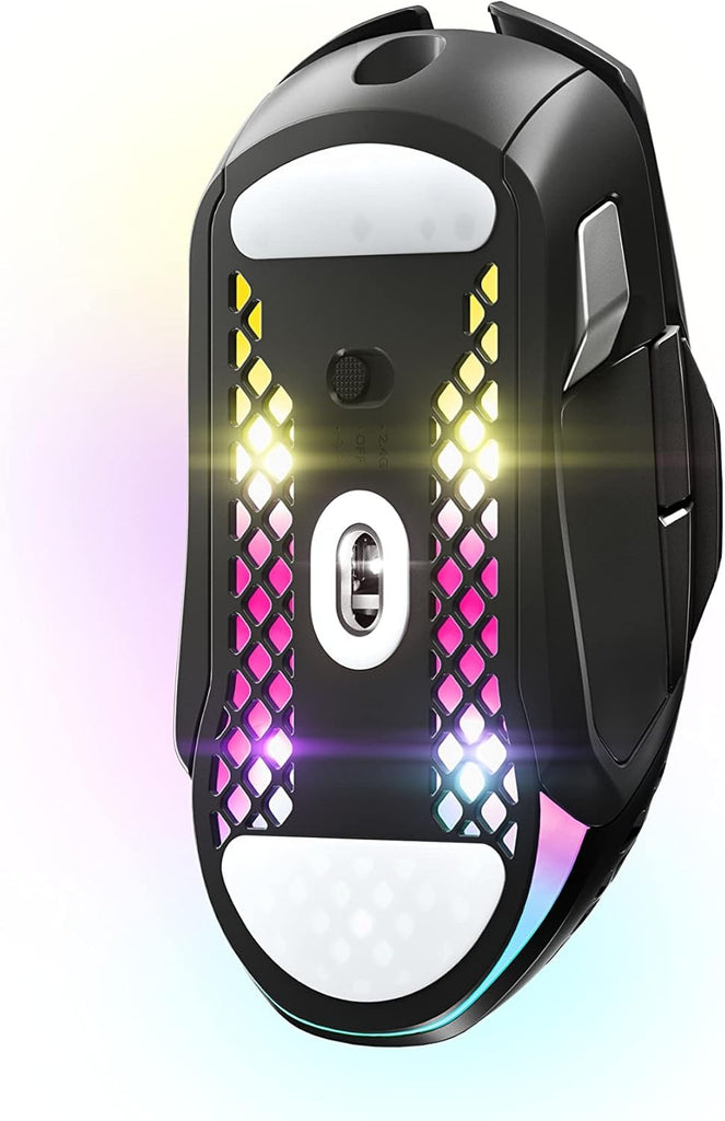 SteelSeries Aerox 5 Wireless - Holey RGB Gaming Mouse Black