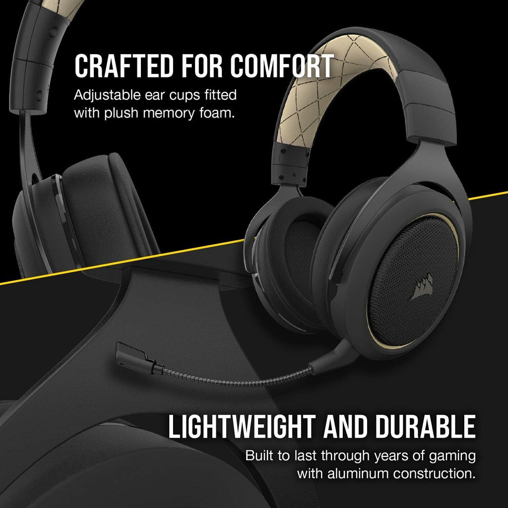 Corsair HS70 PRO Gaming Headset - Cream