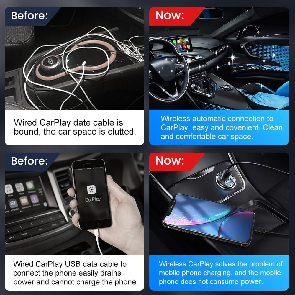 Carlinkit 4.0 Wireless Android Auto & Apple CarPlay Adapter