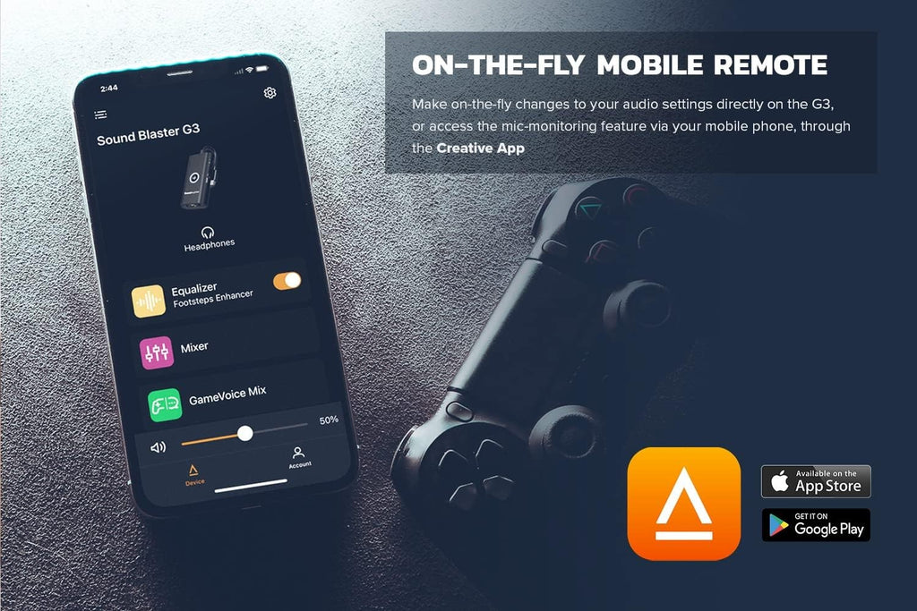 Creative Sound Blaster G3 Portable Console Gaming External Sound Card