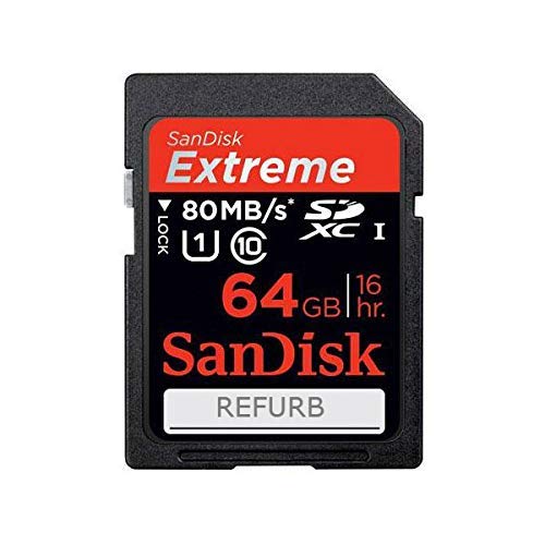 SanDisk 64GB Extreme SDXC Card 80MB/s UHS-1 Class 10