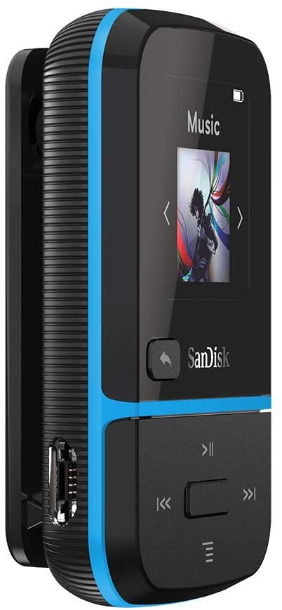 SanDisk Clip Sport GO MP3 Player 32GB - Blue